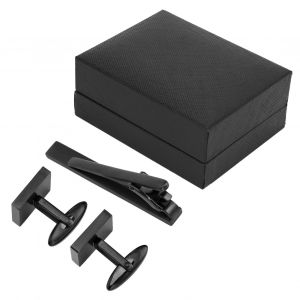 Ensemble De Boutons De Manchette Et Pinces A Cravate En Acier Inoxydable, Style Professionnel Classique, Procede De Galvanoplastie, Pour Chemise, Boutons De Manchette Et Pinces A Cravate Pour Homme - Neuf