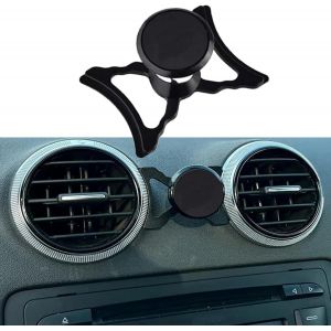 CMJAAGUR-Support Magn&eacute;tique De Voiture Pour Audi A3 8P S3 8P (2004 To 2013), Pour Fentes D'A&eacute;ration, Rotatif 360 Degr&eacute;s, Support Telephone Voiture Compatible Avec Universel Smartphone,M&eacute;tal, Noir[M2930] - Neuf