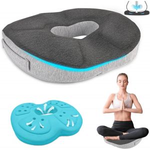 Coussin de si&egrave;ge,anneau de si&egrave;ge,coussin d'h&eacute;morro&iuml;des pour soulager efficacement les h&eacute;morro&iuml;des,la prostate,la sciatique et les maux de dos,id&eacute;al pour le bureau,la voiture et les - Neuf