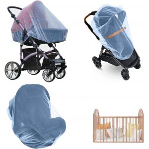 Kalanka-Moustiquaire Poussette Universelle, Capote Cosy Pour Moustiquaire Lit Bébé, Protection Anti Insectes Pour Landau, Lit Parapluie Et Auto Siège, Haute Densité Filet Anti Moustiques Élastique Et - Neuf