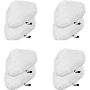 Lot de 8 serpillères de rechange pour nettoyeur vapeur triangulaire Lingettes Lavables Pour Balai Vapeur MOP H2OX5 - Neuf