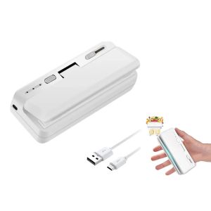 Mini Scelleuse Thermique Rechargeable Usb Pour Sacs Plastiques Avec Fonction De D&eacute;coupe Et Vitesses R&eacute;glables - Neuf