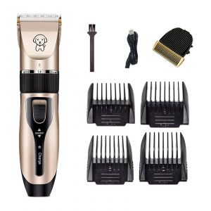 Hjlian K5 Package 2 (Version Anglaise, Sans Huile) Rasoir Rechargeable Pour Animaux De Compagnie, Tondeuse A Cheveux - Neuf