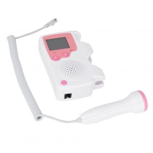 Moniteur Fotal Prenatal 2,0 Mhz Avec Detecteur De Frequence Cardiaque Pour Bebe Et Ecran Lcd (Rose) - Neuf