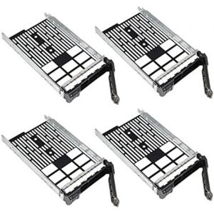 4-Pack 8,9 Cm Sas Sata Hard Drive Tray Caddy Plateau Caddie Pour Dell Poweredge R820 R730 R730Xd R720 R710 T710 R630 T620 R610 T610 R530 R520 R430 T430 R415 Md1400 Md3600I Nx3000[ZHB1429] - Neuf