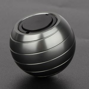 Boule gyroscopique de 38 mm pour soulager la pression, jouet, cadeau, table, boule ronde, artisanat, ameublement (gris) - Neuf