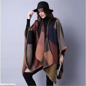 Femme Poncho Châle/Poncho Chale Cape Femme Foulard Couverture Chaud Pour Automne Hiver - Neuf