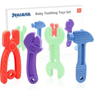 Anneau Dentition Bebe [ ]-Jouet Dentition B&eacute;b&eacute; En Silicone,Outil Anneaux De Dentition Refrigerant Sans Bpa|Jouets & Accessoires & Cadeau Nourrissons 3+ Mois|4 Pi&egrave;ces - Neuf