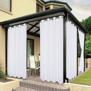 Nouvelhorizonstore-Bonzer Rideaux D'ext&iquest;&iquest;Rieur Imperm&iquest;&iquest;Ables &iquest;&iquest; ?Illets &iquest;&iquest;Pais De Qualit&iquest;&iquest; Sup&iquest;&iquest;Rieure Pour Terrasse, Intimit&iquest;&iquest;, R&iquest;&iquest;Sistant Aux Intemp&iquest;&iquest;Ries Pour Porche, Tonnelle, Terrasse, 1 Panneau, 137 X 2 - Neuf