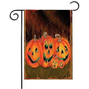 Toile De Jute Verticale Double Face,Trick Or Treat Jardin Drapeau Vertical Double Face,Style Halloween 2 - Neuf