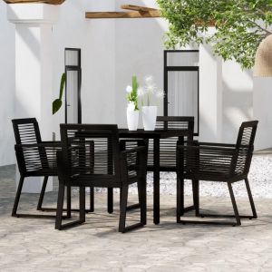 Prolenta Premium - Ensemble &Agrave; Manger De Jardin 5 Pcs Noir - Neuf