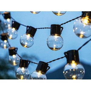 Guirlande Lumineuse Solaire &Agrave; 20 Ampoules Pour La D&eacute;coration De Jardin Et D'ext&eacute;rieur - Neuf