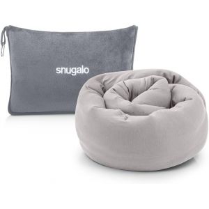 Oreiller De Voyage 2 En 1 Pour Avion (Gris) - Neuf