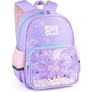 nzqaf-Sac à Dos Enfant Cartable Fille Garçon Sac a dos Maternelle Scolaire avec Sangle de Poitrine, Mignon Animaux Sacs D'école Imperméable Léger Cartable Maternelle Tout-petits pour 2-6 Ans - Neuf