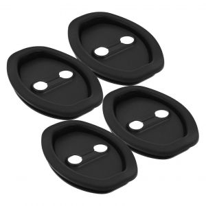 Silikon T&uuml;rschloss Schutzabdeckung 4 St&uuml;ck Dicke Sto&szlig;d&auml;mpfende H&uuml;llen Ger&auml;uschreduzierung F&uuml;r Autot&uuml;ren Tirants L&eacute;ger Formbest&auml;ndig - Neuf