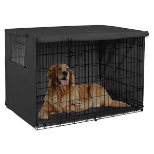Housse De Cage Pour Chien,Couverture De Chenil Pour Chien De Taille Moyenne Et Grande,Tissu Oxford Robuste,Housse De Chenil Pour Animaux De Compagnie Imperméable Anti-Uv,Housse De Cage Pour Chien Avec - Neuf
