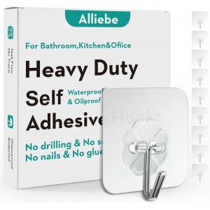 CMJAAGUR-Lot De 30 Crochets Muraux Autocollants R&eacute;sistants &Agrave; L'Eau Et &Agrave; L'Huile Pour Salle De Bain, Douche, Cuisine, Bureau, Ext&eacute;rieur[M1388] - Neuf