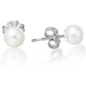 Boucle Doreille Perle Titane, Perle Culture D'eau Douce Hypoallerg&eacute;nique, Boucles D'oreilles Femmes Pour Oreilles Sensibles[Bou9241066] - Neuf