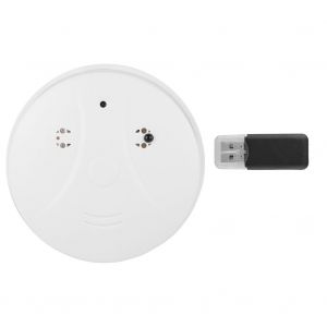 Camera de detection de fumee WiFi 1080P, 32 Go, video DV DVR, camera de surveillance de mouvement, batterie incluse - Neuf