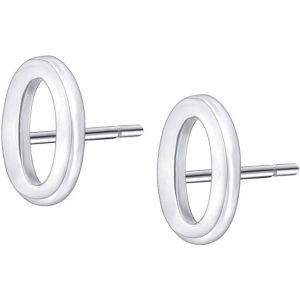925 Sterling Boucle D'oreille Argent, Lettre Initiale Clou D'oreille Pour Femme Fille, Petite Lettre Alphabet A-Z Oreille Bijoux Enfants - Neuf