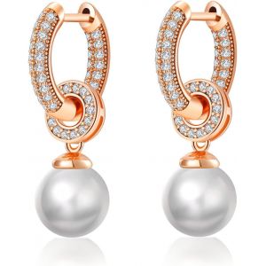 Élégantes Boucles D'oreilles Pendantes En Perles Hypoallergéniques, Sans Nickel, Légères, À Porter Au Quotidien, En Argent Sterling 925 - Neuf