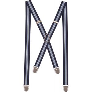 Cauc-Bretelles Homme Fines Made In France - Elastique Solide & 4 Pinces Ultra Fortes En X - Bretelles 2,5cm De Large Taille Ajustable Garantie &Agrave; Vie - Neuf