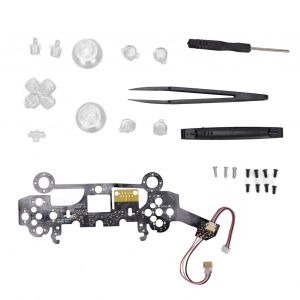 Boutons Lumineux D Pad Face, 8 Couleurs, 19 Modes, Kit De Boutons Lumineux Led Classiques Pour Ps5 - Neuf
