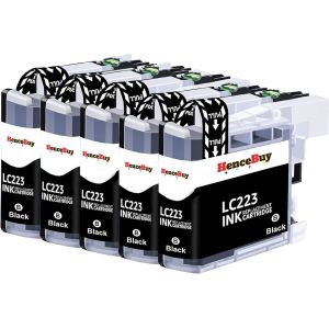 ERYI-Lc223 Noir Cartouche D'Encre Compatible Pour Brother Lc223Bk Pour Mfc-J4620Dw Mfc-J4420Dw Mfc-J4625Dw Mfc-J480Dw Mfc-J5320Dw Mfc-J5620Dw Mfc J5720Dw Dcp-J4120Dw Dcp-J562Dw Mfc-J680Dw, 5 Noir - Neuf