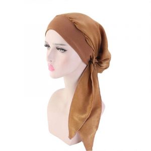 Foulard De T&ecirc;te Pour Femme Contre Le Cancer,Chimio,Perte De Cheveux,Chapeau Turban Pr&eacute;-Nou&eacute;,V&ecirc;tements De Sauna,Bandana,Nouveau--E - Neuf