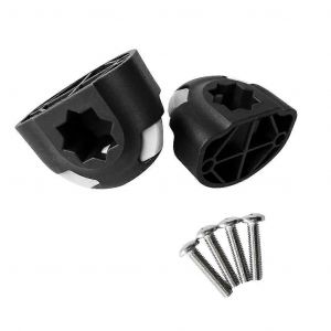 2 Pcs Durable Nylon Kayak Bateau P&ecirc;che En Mer Canne &Agrave; P&ecirc;che Support Semi-Circulaire Support De Montage Kit De Mat&eacute;riel Accessoire Kayak De P&ecirc;che Base De Montage - Neuf