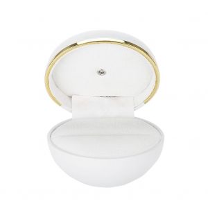 Presentoir A Bijoux Avec Eclairage Led Et Peinture Pour Bagues, Pour Demande En Mariage, Fiancailles (Blanc) - Neuf