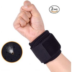 Bandage Élastique Pour Poignet - Protection Du Poignet, Soutien Et Compression - Douleurs Et Affections Liées Aux Blessures ; Entorse, Luxation, Fracture, Tendinite, Foulure, Orthèse De La Main - Neuf