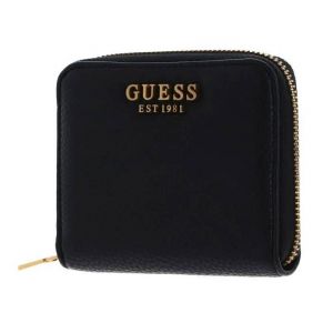 GUESS Porte-monnaie noir pour femme - Laryn SLG Small Zip Around Wallet 250747 - Neuf