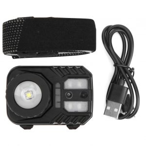 Lampe Frontale Xpg+Cob A Batterie Integree, Zoom Rotatif, Affichage Intelligent De La Puissance Et Interaction - Neuf