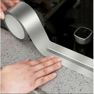 1 rouleau,ruban d'aluminium de 10 m de long et 5 cm de large,ruban métallique adaptatif d'isolation,bande de calfeutrage résistante aux hautes températures - Neuf