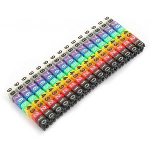 Numéro Numérique Tube Fil Numéro Étiquette Tube Câble Marqueur Coloré (150Pcs 1.5mm2) - Neuf