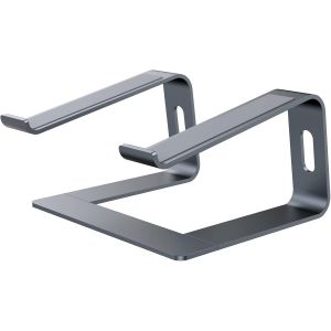 Support Ordinateur Portable, Support Pc Portable Ventil&eacute; En Aluminium, Ergonomique Bureau Laptop Stand Pour Macbook Pro/Air, Surface, Hp, Dell, Lenovo, Acer, Asus, 10""-17"" Laptops - Gris - Neuf