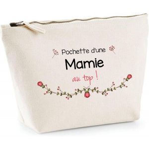 Trousse Mamie au Top | Idée Cadeau Anniversaire Noël Fête des Grand-Mères Pochette Maquillage Toilette - Neuf