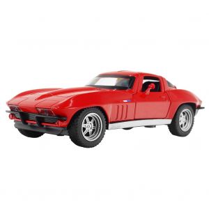 Voiture moulee sous pression 1:32, modele reduit de jouet, son et lumiere, jouet a tirer, cadeau pour enfants (rouge) - Neuf