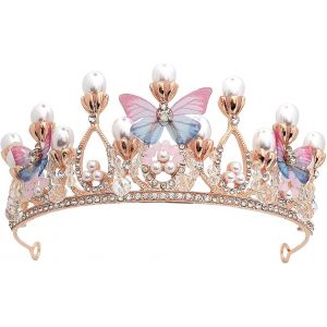 Couronne De Diadème En Cristal Pour Enfant, Diadème De Princesse, Bandeau Vintage Pour Fille, Cadeau Pour Concours, Fêtes, Festivals, Cosplay - Neuf