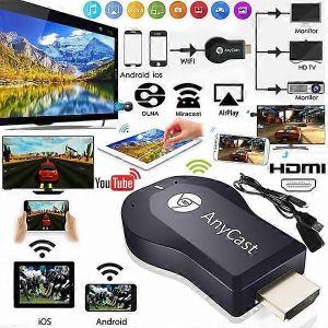 AnyCast M12 Plus Récepteur WiFi Airplay Affichage Miracast HDMI TV Noir 1pc. Adaptateur d'affichage sans fil. - Neuf