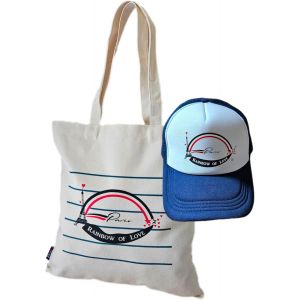 Senior-Tote Bag - Sac Tissus - Sac En Toile - Sac Coton - Rainbow - Sac Canvas - Sac Fourre Tout - Tote Bag Paris - Coeur - Souvenir Paris - Gift Paris - Tour Eiffel - Cadeau Paris - Casquette - [L3199] - Neuf