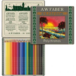 Faber Castell &iquest; Lot De 24 Crayons D'artiste Polychromos &Eacute;dition Limit&eacute;e 111&egrave;me Anniversaire Dans Une Bo&icirc;te En M&eacute;tal - Neuf