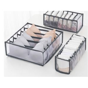 Ensemble de 3 s&eacute;parateurs de tiroir pour organiser les sous-v&ecirc;tements et les v&ecirc;tements - Neuf