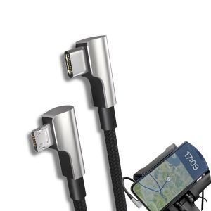 JGD-Bosch C&acirc;ble de charge micro USB vers USB-C pour smartphone Bosch Smart System Ordinateur de v&eacute;lo : hub Smartphone, Grip & Cobi Bike 15 cm - Neuf