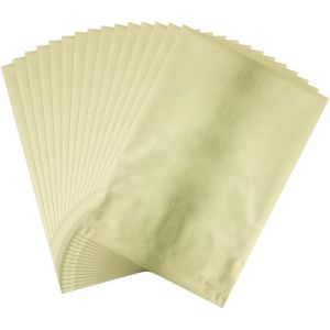 Lot De 50feuilles D'aluminium R&eacute;actives Pour Travaux Manuels,Papier Holographique,Transfert Thermique,Papier Pour Scrapbooking,Estampage,Papier Cartonn&eacute;,Transfert De Chaleur,Accessoires De Bricolage - Neuf