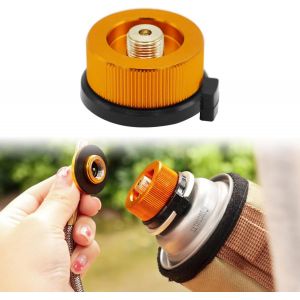 Eryi-Adaptateur De Cartouche De Gaz, Adaptateur Pour Bouteille Gaz De Type Buse, Adaptateur De Bouteille De Gaz, Convertisseur De Gaz, Adaptateur De Cartouche De Gaz, Pour Réchaud De Camping, Or - Neuf