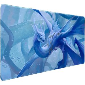Tapis de Souris de Jeu, Tapis de Souris étendu Taille 90x40CM épaisseur 2MM, Tapis de Souris d'ordinateur antidérapant et étanche avec Bords Cousus pour jeux/bureau/maison-90x40 Hdragon - Neuf