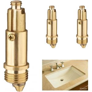 SJZG-Lot De 2 Bouchons De Vidange Pop-Up Pour Lavabo, Bonde D'Évier De Rechange Pour Lavabo, Baignoire À Ressort Interne En Laiton, Pour La Plupart Des Bouchons De Baignoire De Salle De Bain - Neuf