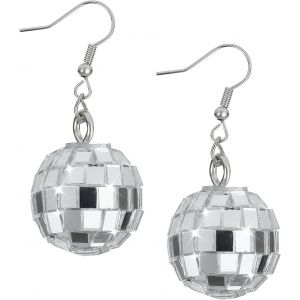 Senior-Boule Disco Boucles D'oreilles Argent Boucles D'oreilles Boule &Agrave; Facettes Des Ann&eacute;es 80 Boucles D'oreilles Disco Punk Boucles D'oreilles Boule Disco Ann&eacute;es 60 Et 70 Accessoires Pour Femmes[L636] - Neuf